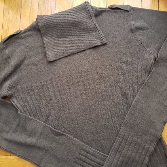 BCBG Army Green Turtleneck Sweater, Medium - Picture 1 of 3